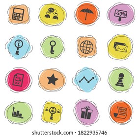 marketing vector icons for web and user interface design