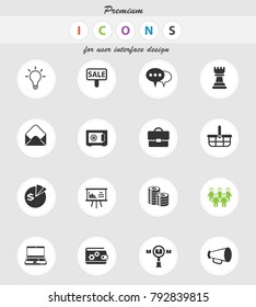 marketing vector icons for web and user interface design