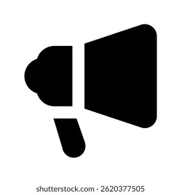 Ilustração de vetor de marketing para a estratégia de crescimento dos negócios. Design de promoção e comunicação para branding. Ícone de Glifo