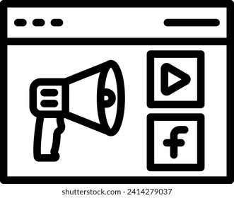 Marketing Vector Line Icon Design