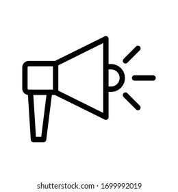 icono de línea delgada vectorial de marketing 
