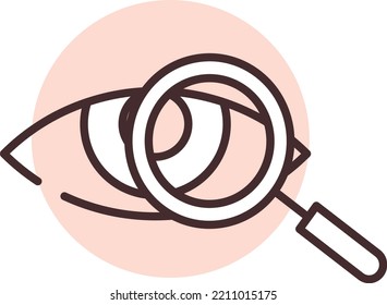 Investigación de la vista de marketing, ilustración, vector sobre fondo blanco.