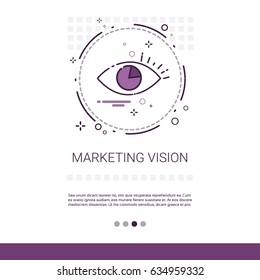 Marketing Vision Business Idea Banner With Copy Space Vector Illustration