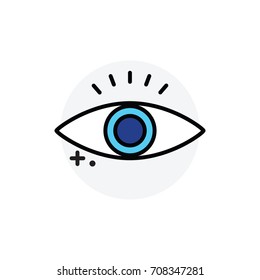 Marketing vision concept Isolated Line Vector Illustration editable Icon