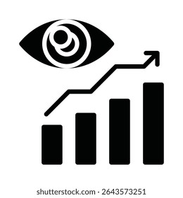 Visão de marketing Vetor Ícone que pode facilmente modificar ou editar
