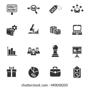 marketing web icons for user interface design