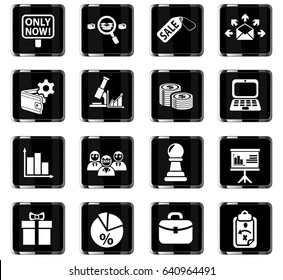 marketing web icons for user interface design