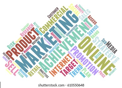 Marketing Word Cloud Typography