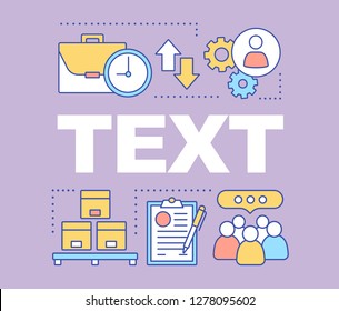 Marketing word concepts banner. Distribution. Your text here. Consumerism. Merchandise, retail. Isolated lettering typography idea with linear icons. Vector outline illustration