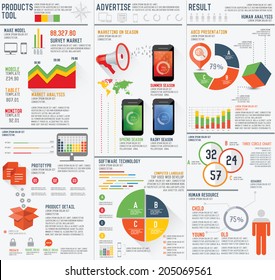 Marketing,Advertise And Product Presentation Info Graphic Design On White Background,clean Vector