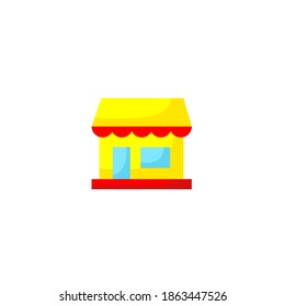 Marketplace icon. E-commerce and shopping icon. Simple, flat, color.