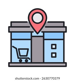 Marketplace Icon Element for Design