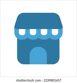 Marketplace Icon with Flat Style