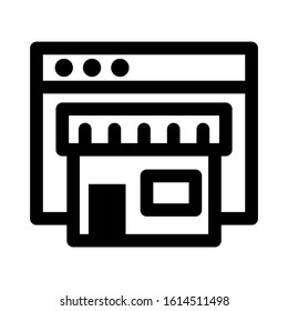 marketplace icon isolated sign symbol vector illustration - high quality black style vector icons
