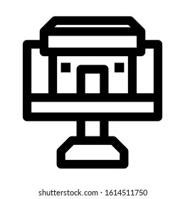 marketplace icon isolated sign symbol vector illustration - high quality black style vector icons

