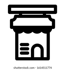 marketplace icon isolated sign symbol vector illustration - high quality black style vector icons
