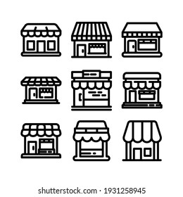 marketplace icon or logo isolated sign symbol vector illustration - Collection of high quality black style vector icons
