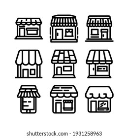marketplace icon or logo isolated sign symbol vector illustration - Collection of high quality black style vector icons

