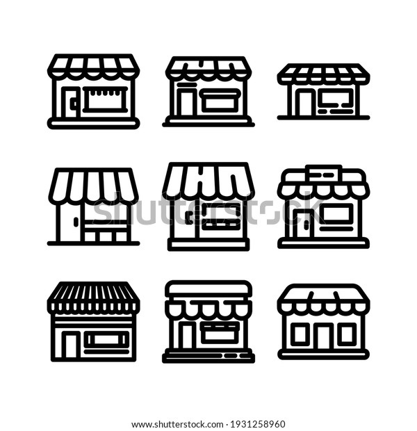 marketplace\
icon or logo isolated sign symbol vector illustration - Collection\
of high quality black style vector\
icons\
