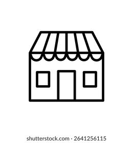 Marketplace icon outline set sign