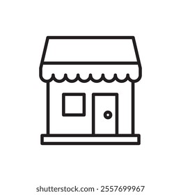 Marketplace icon Thin line art collection