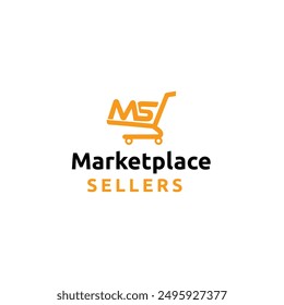 Marketplace Sellers Logo Vector Letter MS