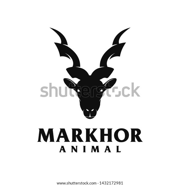 Markhor head animal\
logo design\
inspiration
