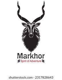  Markhor Spirit of Adventure for t shirt design And Also Fit in all your other Products. Vector