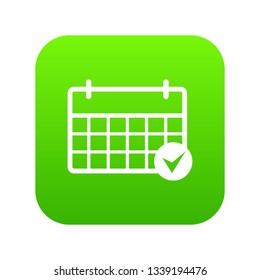 Marking calendar icon. Simple illustration of marking calendar vector icon for web