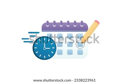 Marking day icon, calendar reservation linear sign.on white background.Vector Design Illustration.