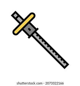 marking gauge carpenter accessory color icon vector. marking gauge carpenter accessory sign. isolated symbol illustration
