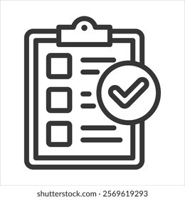 Marking Outline Icon Vector Illustration