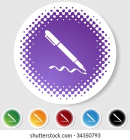 marcando el semitono del icono del lápiz
