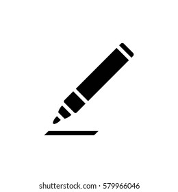 marking pen vector icon