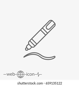 Marking Pen Vector Icon