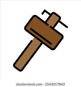 Marking Tool Carpenter Wood Working Tool Icon Vector Illustration
