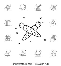Marks flat vector icon in agriculture pack