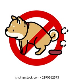 Marks that prohibit pooping dogs