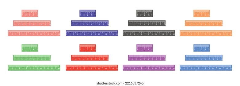 Markup measuring scale of millimetres vector icon .Modern vector design template