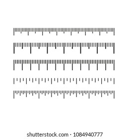 Markup for rulers, measuring scale, centimeter vector illustration,