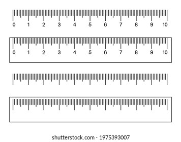 Markup for rulers. Measuring scale isolated. Vector illustration on white background. Vector EPS10.