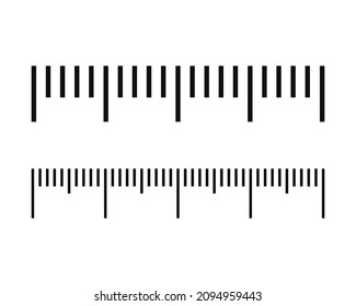 Markup for rulers, measuring scale. Vector illustration