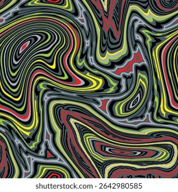 eğri büyrü çizgilerden oluşan marley havasında tekstile uygun geometrik metraj deseni