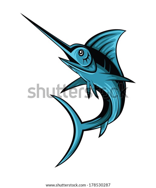 Marlin Fish Stock Vector (Royalty Free) 178530287