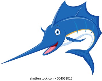 Marlin fish cartoon