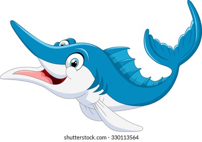 Marlin fish cartoon