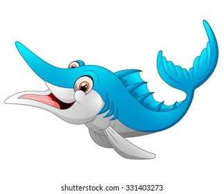 Marlin fish cartoon