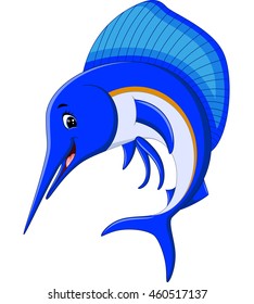 Marlin fish cartoon