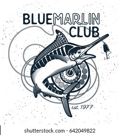Marlin Fishing Emblem