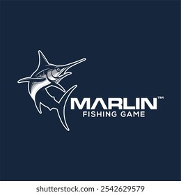 MARLIN FISHING GAME VECTOR FOR FISHING LOGO COMPANY